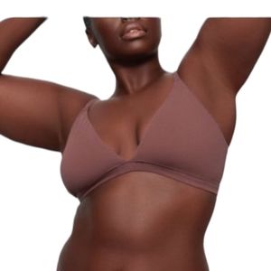 Skims Cotton Jersey Triangle Bralette Size XL